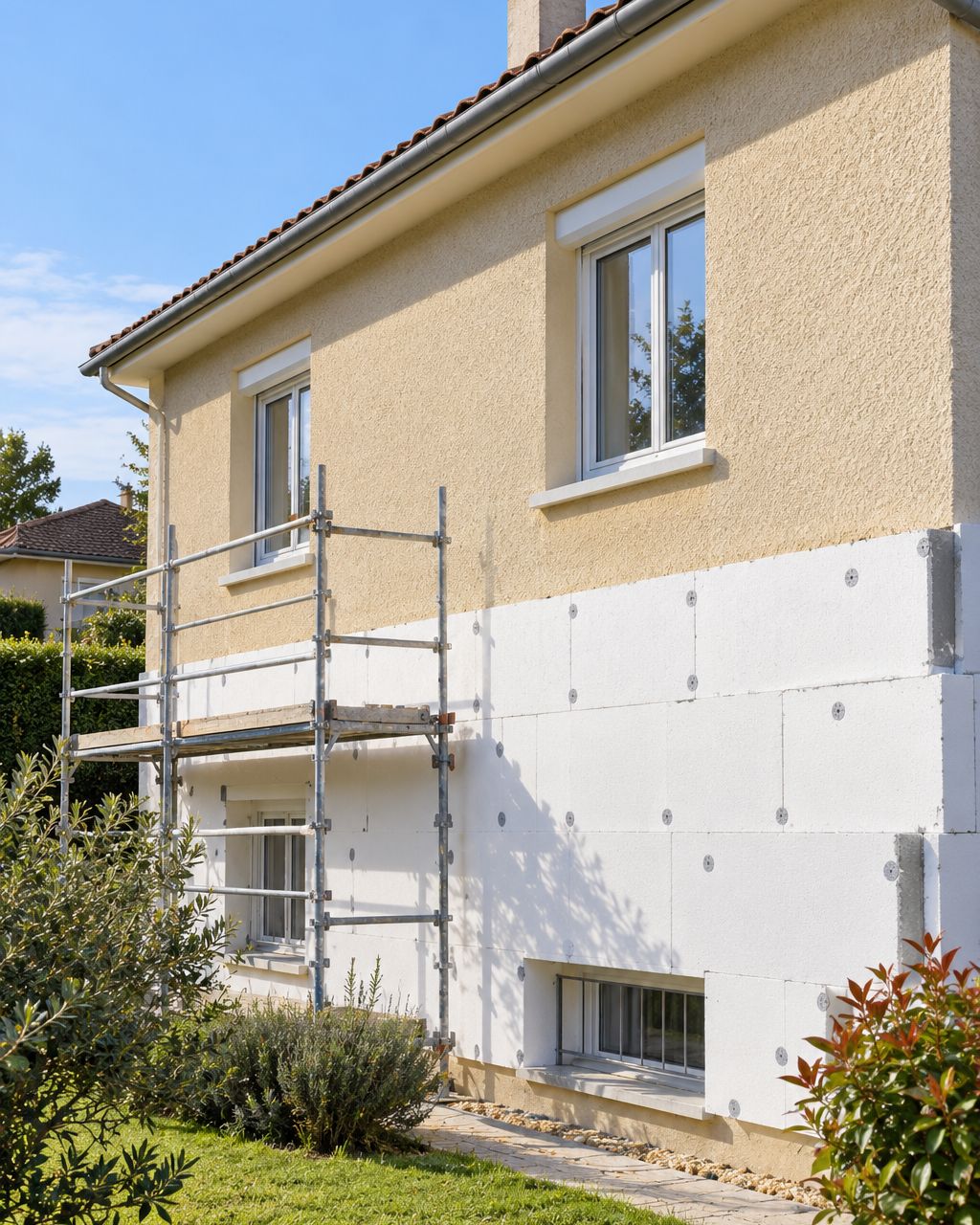 Façade isolée par l'extérieur par Rhône Façade à Lyon